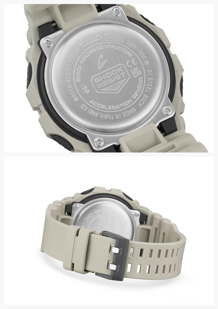 Watch Equipped with Bluetooth Biomass Plastic Beige [Casio] G-Shock [] G-LIDE GBX-100-8JF Men's