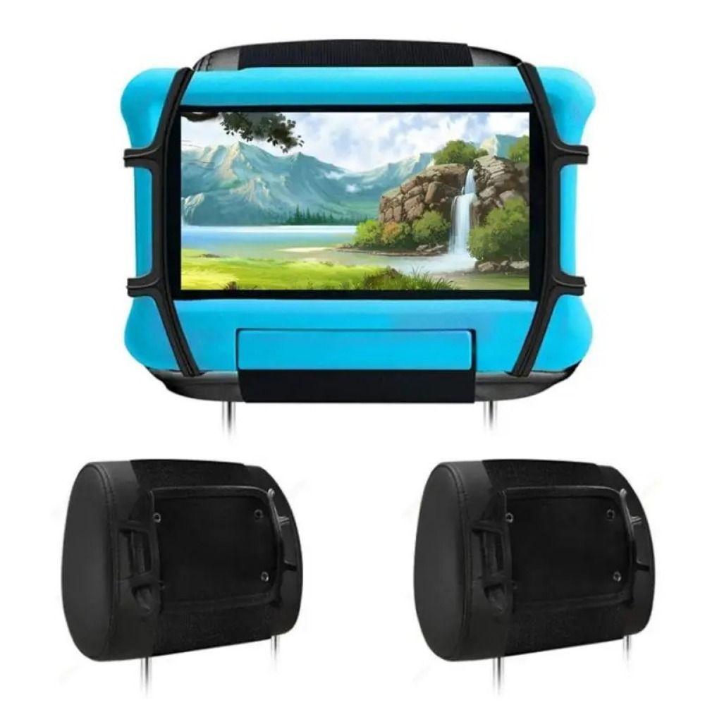 Silicone Holding Net Car Headrest Tablet Holder Tablet Mount for Car Back Seat Road Trip Essential