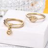 Корейское простое кольцо-смайлик, модное, в стиле инс, личность, универсальное кольцо, женские украшения из титановой стали