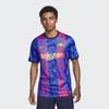 Nike Тренировочный спортивный футбольный трикотаж с короткими рукавами, Fan Edition, сезон 2021–2022 гг., Домашняя форма «Барселоны», мужские топы синего цвета DB5896-406