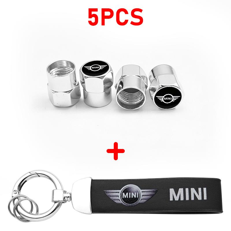 Колпачки клапанов колес автомобиля Чехол для Mini Cooper One S JCW F54 F55 F56 F57 F60 R55 R56 R57 R60 Кольцо для брелока Аксессуар для брелока