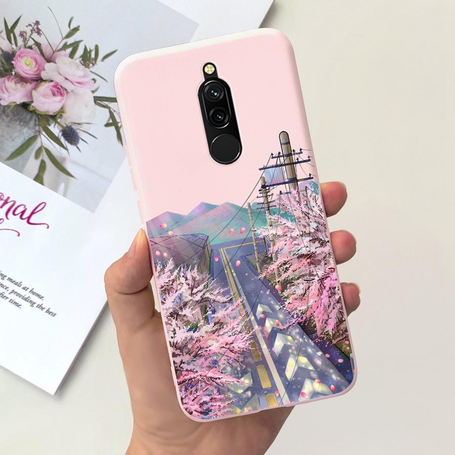 Милый чехол из жидкого силикона для Xiaomi Redmi 8 Capa Защитная задняя крышка Для Redmi Note 8 Pro Note8Pro Note 8T Бампер Чехол Redmi8