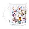 Peanuts" 75th Anniversary Snoopy Mug, Glass, Approx. 320ml, Character Goods, Tableware, Anniversary Tableware, Celebration, Made In Japan, 626107