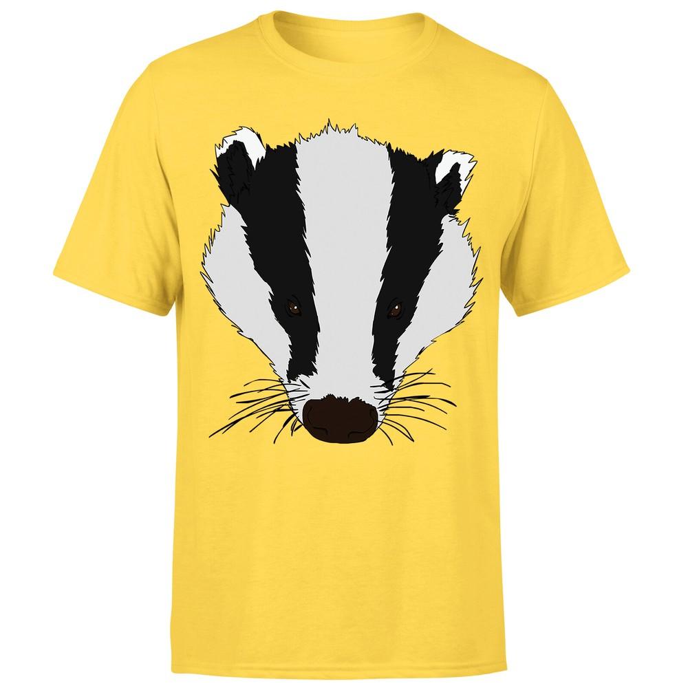 Badger Animal Face Ani Mates Unisexs Funny Novelty TShirt OrP1A2