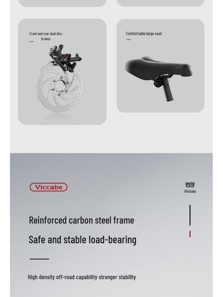 20 Inch Variable Speed Mountain Bike for Children Ages 7-11