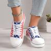 Fashion Spring/Autumn Women's Flats Round Toe Flat Lace-up Shoes for Women Outdoor Causal Anti-slip Shoes Patchwork Color Platform Flats