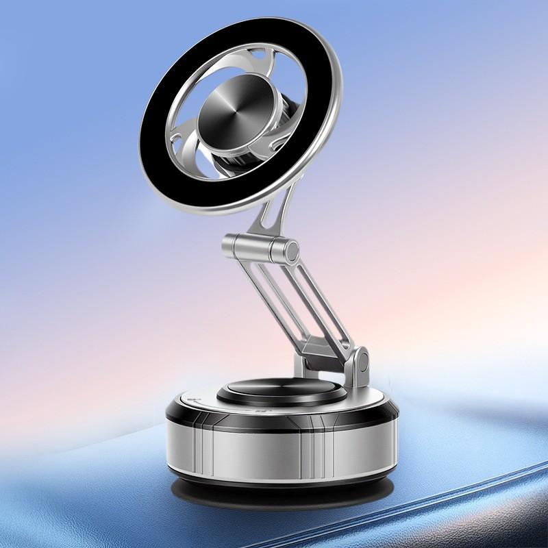 Magnetic Phone Mount Car Dashboard With Suction Cup 360 Rotation Universal Holder IPhone MagSafe Compatible