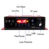 Усилитель мощности DC 12V с двойным микрофоном, стерео FM и цифровым аудио плеером с низкой задержкой BT5.0 Hi-Fi вход, 2-канальный звук, встроенное радио,
