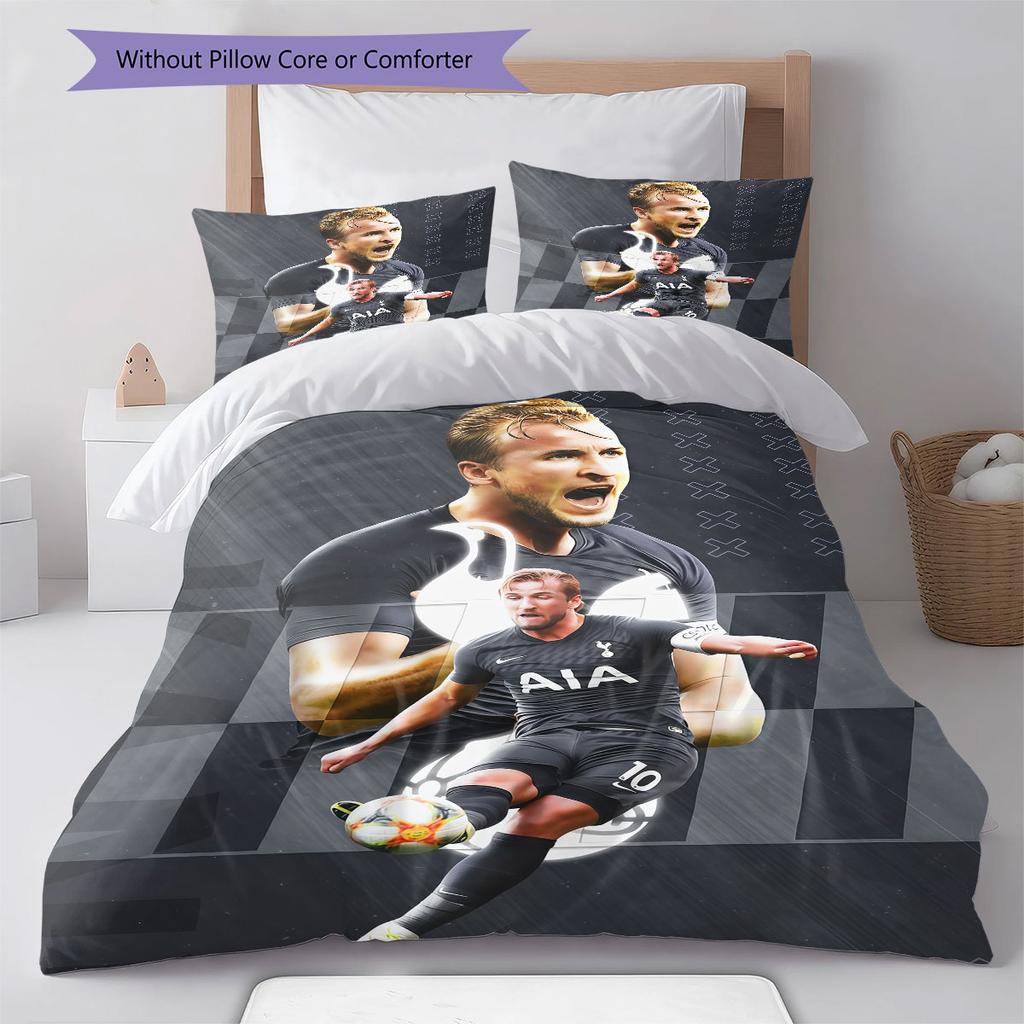 Harry Kane Hero Bedding Quilt Set Quilt Cover Pillowcase Home Decoration Birthday Gift (1 * duvet cover + 2 * pillowcase, without core)