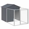 vidaXL Dog Niche with Courtyard, Dog Shelter with Roof, Pet Cage, Patio Outdoor House, 172351