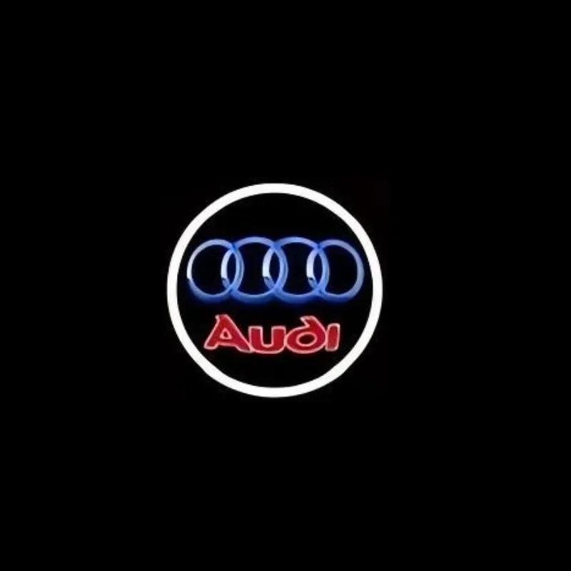 Для Audi rS72/4P Светодиодная подсветка приветствия двери автомобиля для AUDI A5 A6 C5 C6 A3 A4 B5 B6 B7 B8 A7 A8 Q7 Q5 Q3 RS TT Sline Quattro Проекционный логотип Лампа