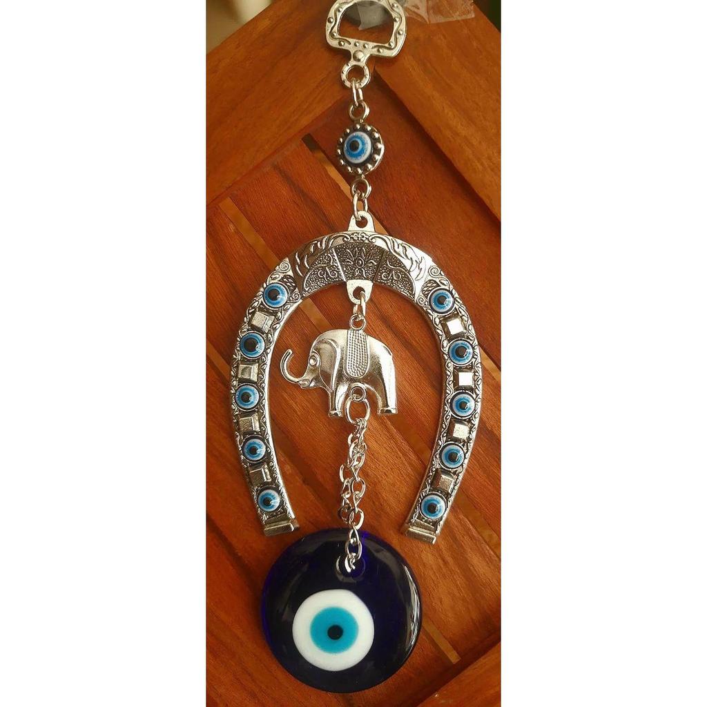 Подвеска от сглаза для входа в главную дверь дома, дверь дома, со слоном Назаром Батту для защиты дома, процветания в офисе и дома, синий