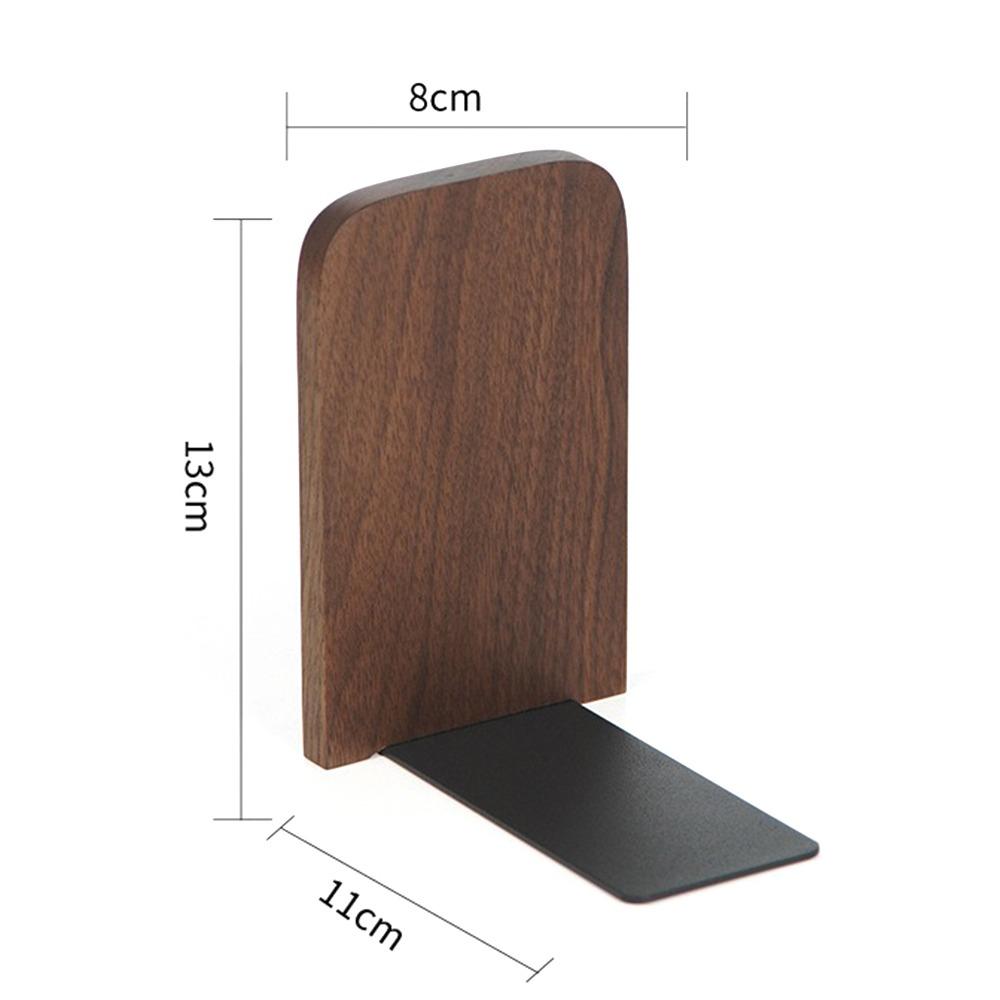 Non-slip Book Stand Nature Wooden Desktop Bookshelf High Quality Bookends  Gift