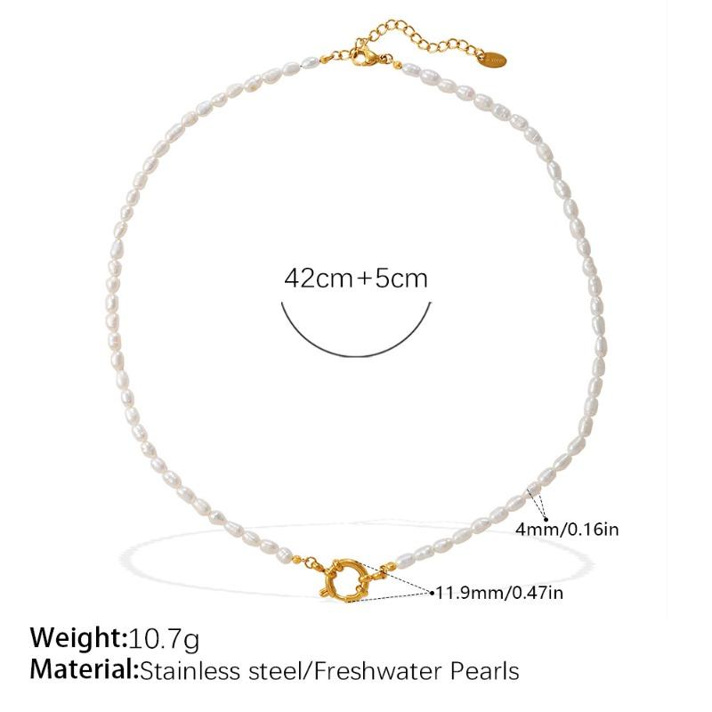 Freshwater pearl bracelet and necklace set - premium spring clasp jewelry set