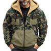 Men's Winter Camouflage Print Jacket Men's Casual Trend Zipper Hooded Jacket