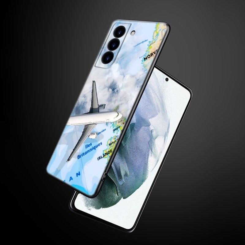 Чехол для телефона с картой мира для Samsung Galaxy S22 Pro S21 S20 Ultra FE S10 Lite 5G S10E S9 S8 Plus, мягкий черный чехол из ТПУ