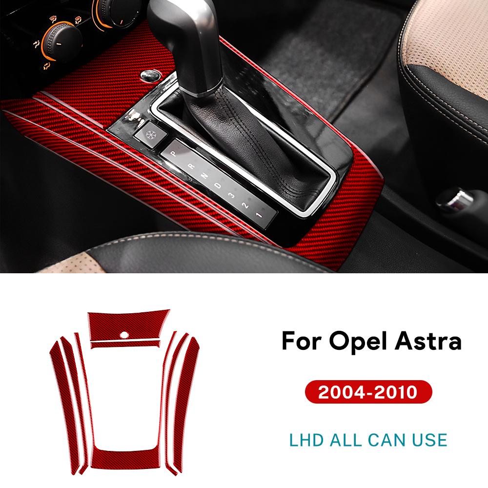 Наклейка из настоящего мягкого углеродного волокна для Vauxhall Opel Astra H MK5 2004 2005 2006 2007 2008 2009 2010 LHD RHD Панель переключения передач автомобиля Tri