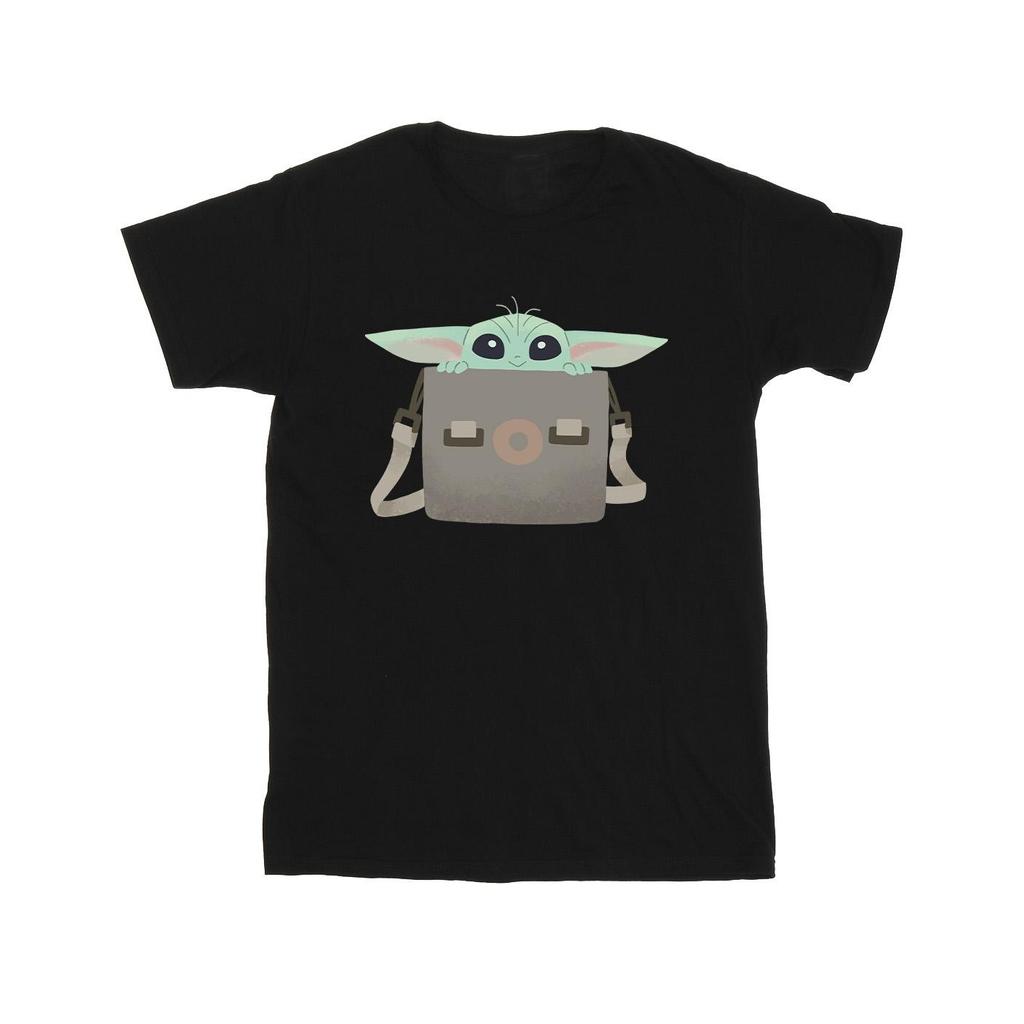 Star Wars Mens The Mandalorian Grogu Luggage T-Shirt