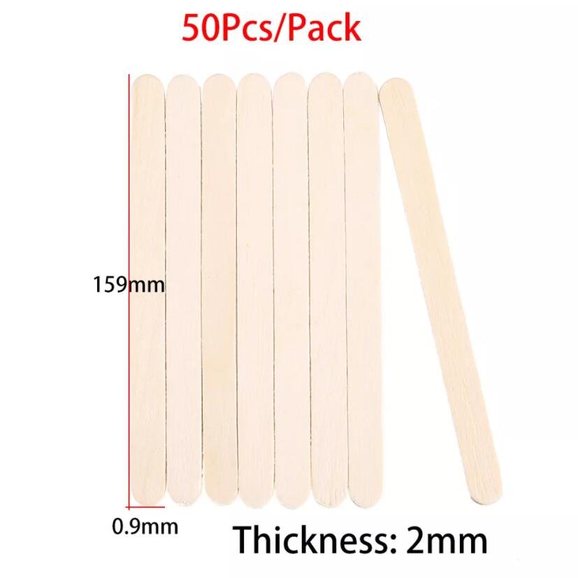50-150Pcs Wooden Stirring Stick For Epoxy Resin Mold Popsicle Ice Cream Sticks Jewelry Making Handmade Craft Tools Supplies
