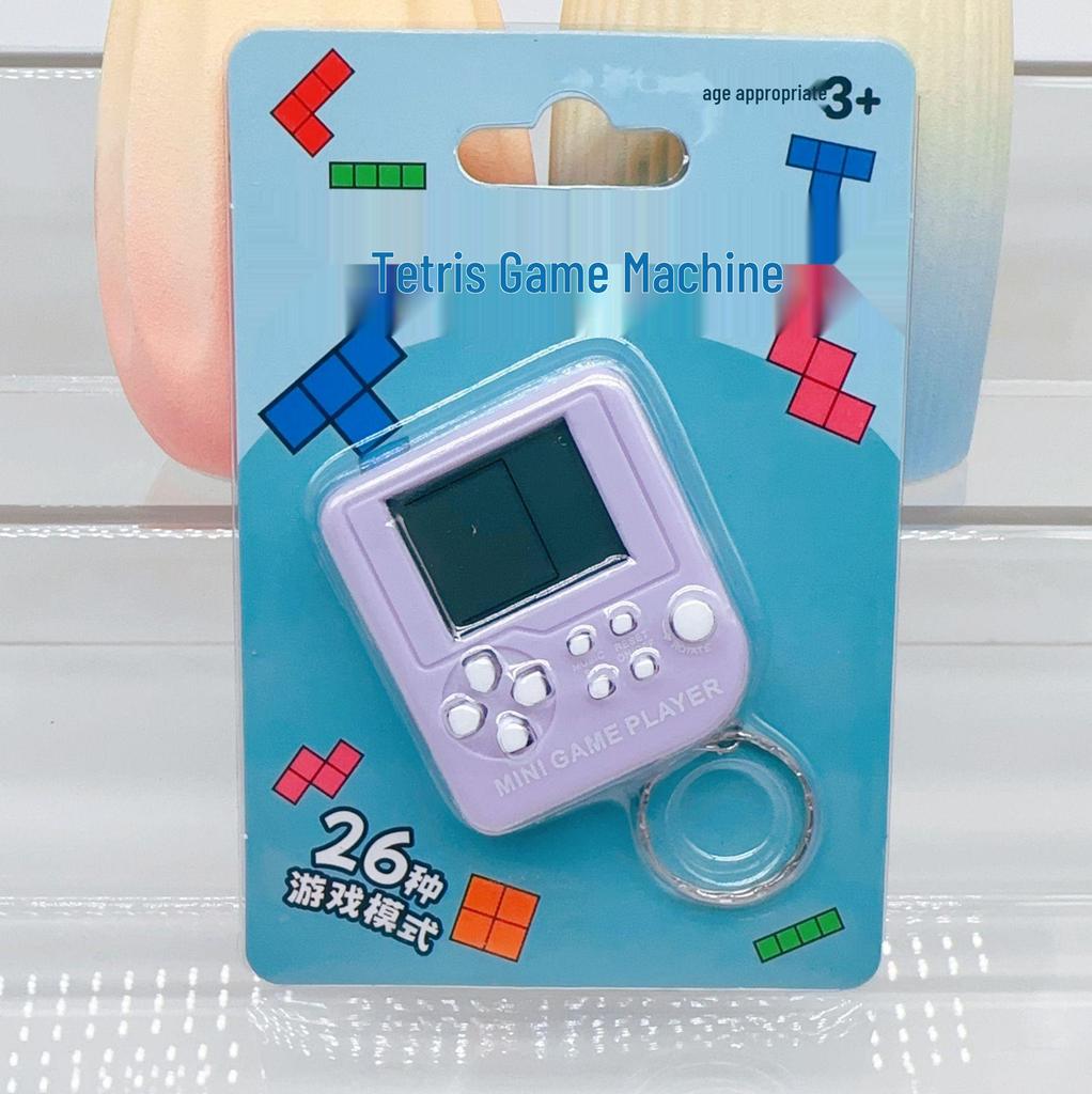 Мини портативная игровая консоль Тетрис брелок игрушка