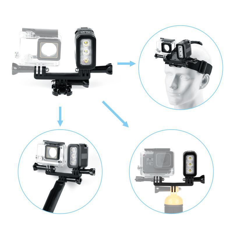Подводный свет для GoPro13: Водонепроницаемый светодиодный аксессуар для подводной фотографии