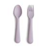 Soft Lilac Mushie Cutlery for Learning To Eat On Your Own