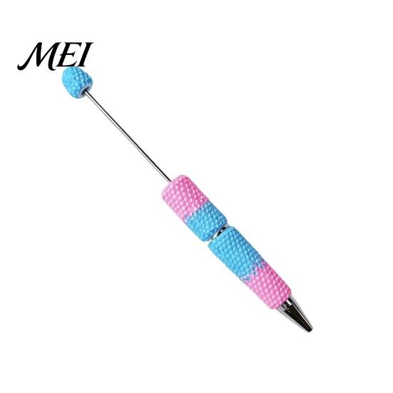 DIY Crafting Pens Beadable Pen, Colorful Fancy Beaded Ballpoint Smooth Flow Gift for Students, Party Favors, Creative Office Supplies