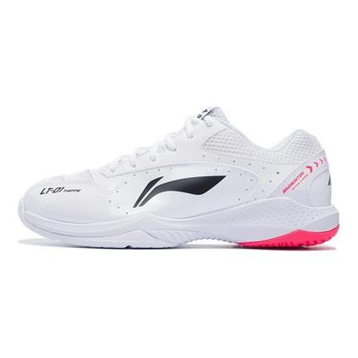 Кроссовки для бадминтона Li Ning Thunder Series, нескользящие, прочные, с низким верхом, унисекс, белые AYTS024-1