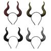Devil Horns Headband Halloween Gothic Goat Horn Hairband Cosplay Hair Hoop Accessories for Halloween Party Dress Up