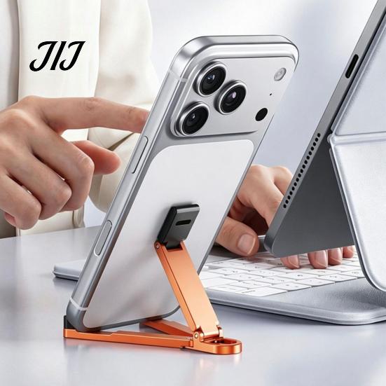 Mobile Phone Stand Mini Foldable Keychain, Portable Cell Holder for Travel Desk, Pocket Home Office