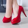 Casual Shoes Fashion Women Platform Pumps Round High Heels Office Shoes