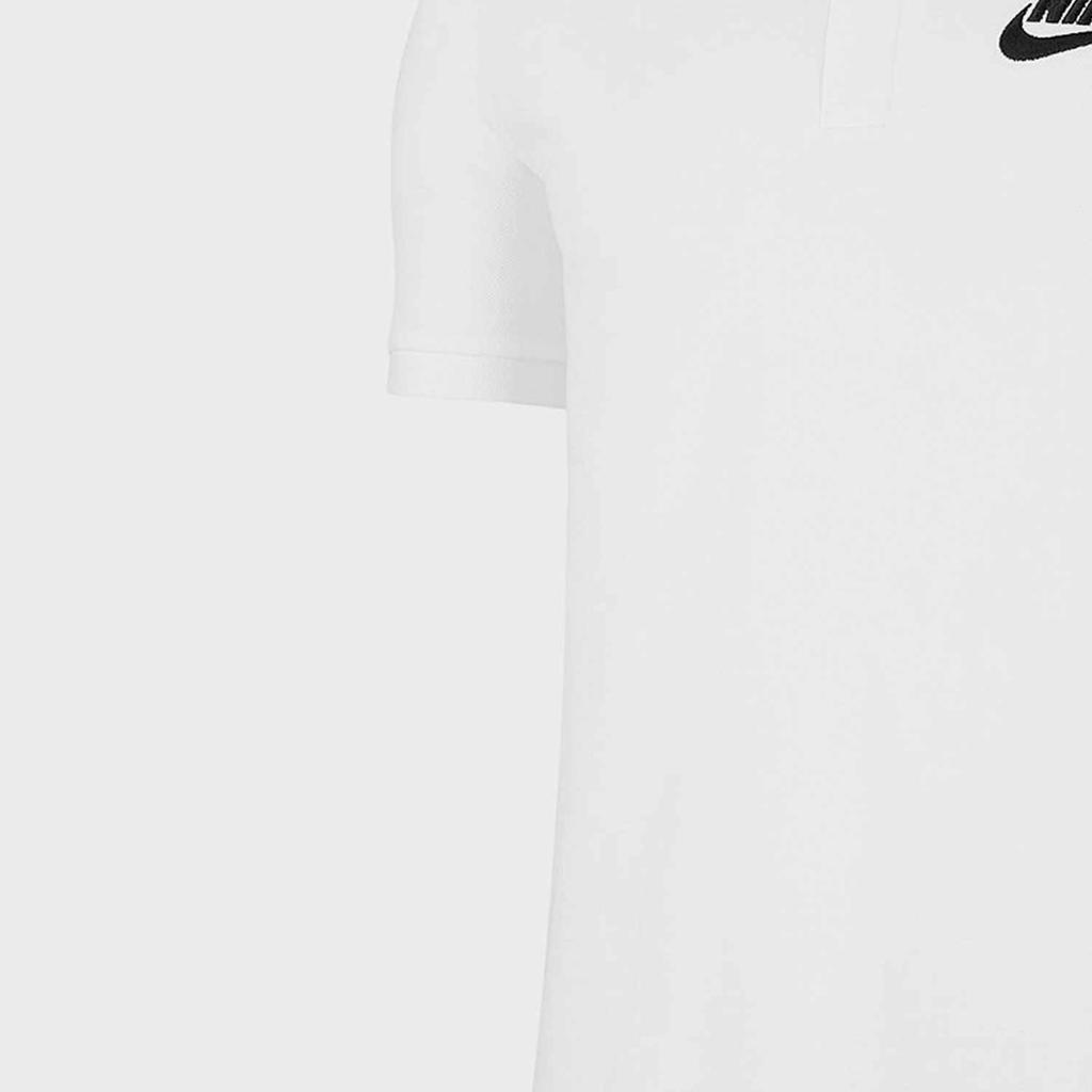 Nike Мужские рубашки-поло Белый воротник-поло Умеренный прямой крой CN8765-100