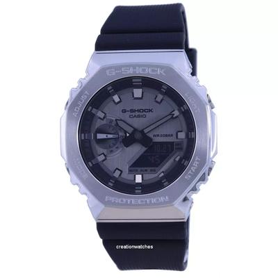Мужские часы Casio G-Shock Metal Covered Analog Digital Resin Strap GM-2100-1A GM2100-1 200M