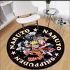 Anime Naruto Print Carpet  Area Rugs Round Carpet for Living Room Floor Mat Flannel Anti-Slip Mat for Children