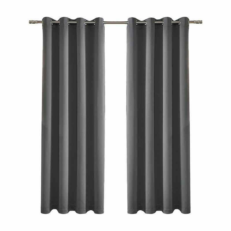 Плотные однотонные шторы блэкаут с термоизоляцией и люверсами, супермягкая и плотная ткань для спальни/гостиной