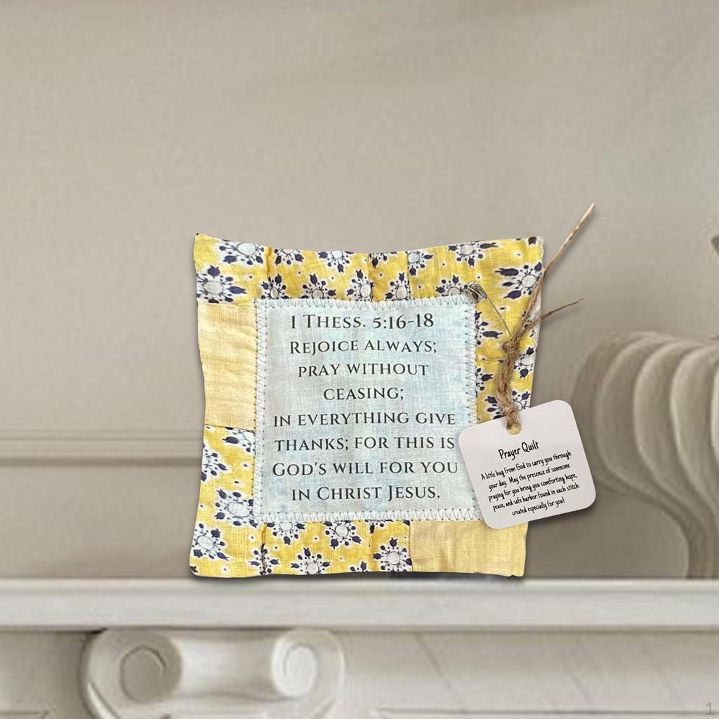 Cross Inside Prayer Quilt for Holiday Decor And Gift