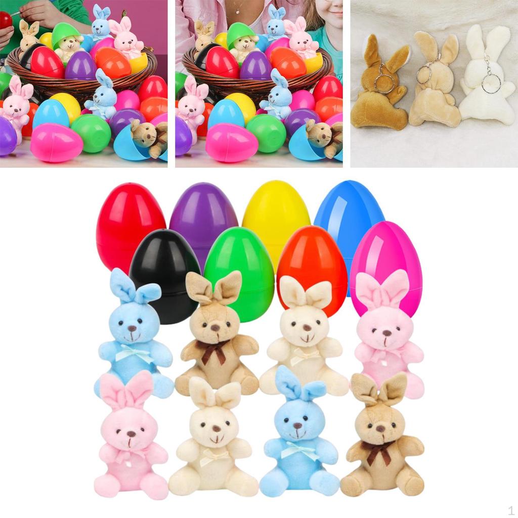 Пасхальное яйцо и плюшевый кролик игрушка набор Декоративные предметы для праздников Идеи подарков Коллекционные предметы