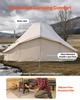 Canvas Bell Tent, 4 Seasons 6 x 4 x 3.1 m Yurt Tent for Camping with Stove Jack, Poly-Cotton Breathable Holds up to 12 People with Rain Cover, for