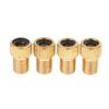 Brand Brass Valve Adapter Cap Pump Connector 4 Pieces for Bicycles and Motorcycles AS [No Product]