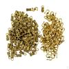 30 Sets Antique Gold S Hook End Caps Leather Cord Alloy Clasp Jewelry Making