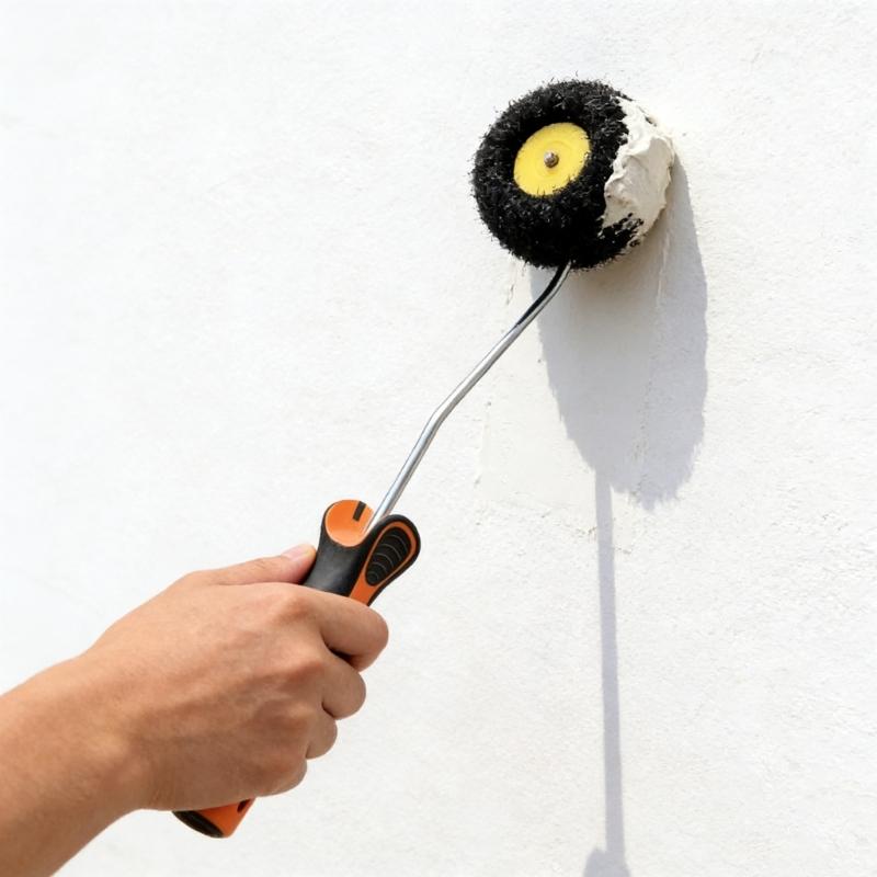 Drywall Corner Compound Roller Shed Resistant Corner Drywall Mud Roller Edge Paint Brush For Professional Mudding