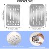 4 Pieces Eraser Shield Eraser Template Stainless Steel Erasing Shield Metal Drawing Template Shield Drafting Tools for Mechanical Design