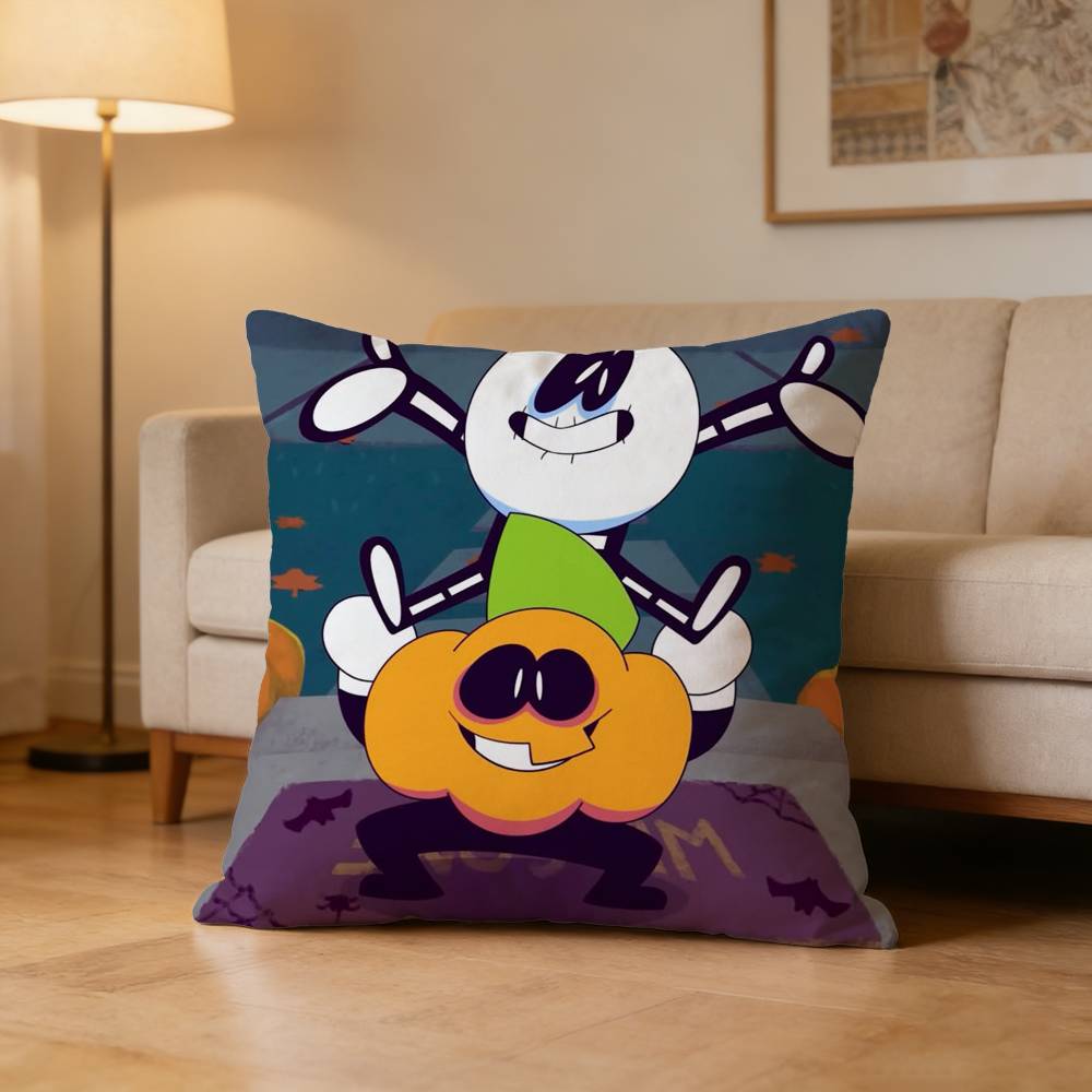 SSpooky Month Skid and Pump Pillow Case Cushion Cover Throw Pillow Case For Car Sofa