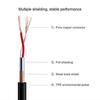 Nuosiya câble xlr mâle vers femelle pour microphone 2m-6ft 10 colors