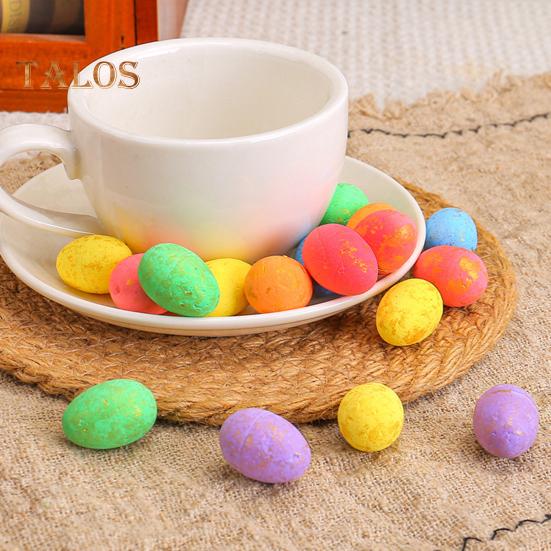 40 шт. поддельных пасхальных яиц, самодельные пенопластовые цветные яйца, наполнители для пасхальных корзин, поддельные пестрые яйца для пасхальных венков, шляп, декора