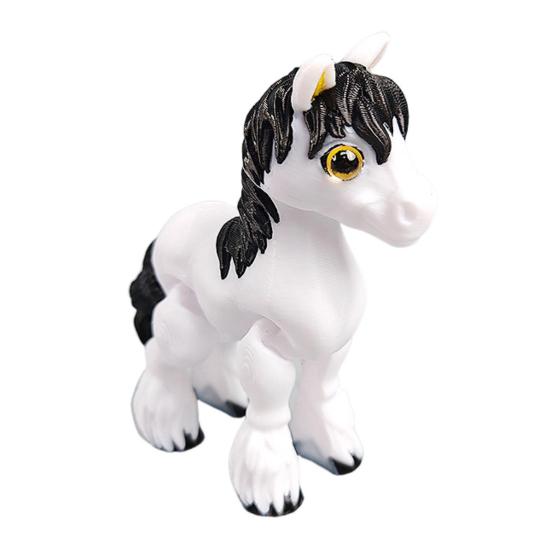 3D-печатная лошадь-украшение, милая шарнирная фигурка лошади, гибкая игрушка-непоседа в виде животного для интерактивной игры, снятия стресса и демонстрации