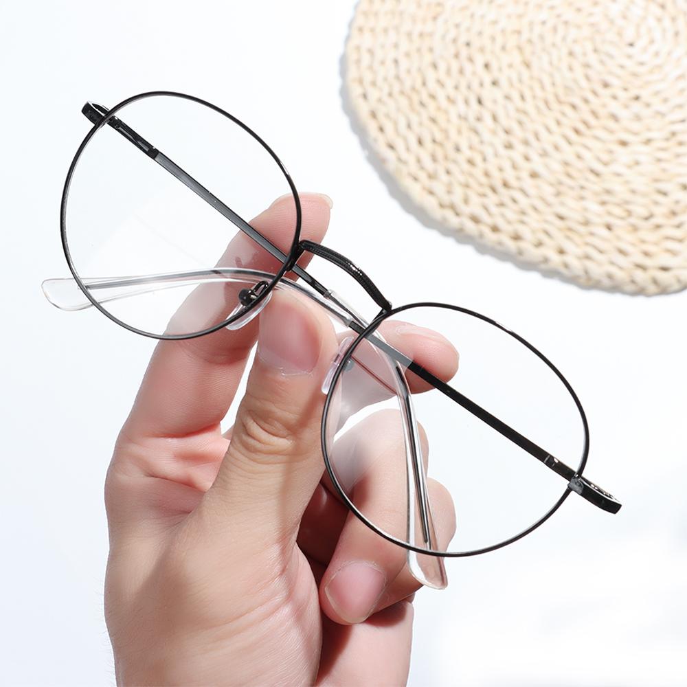 New Fashion Vision Care Oversized Metal Round Glasses Eyeglasses Frame Spectacles Optical Glasses