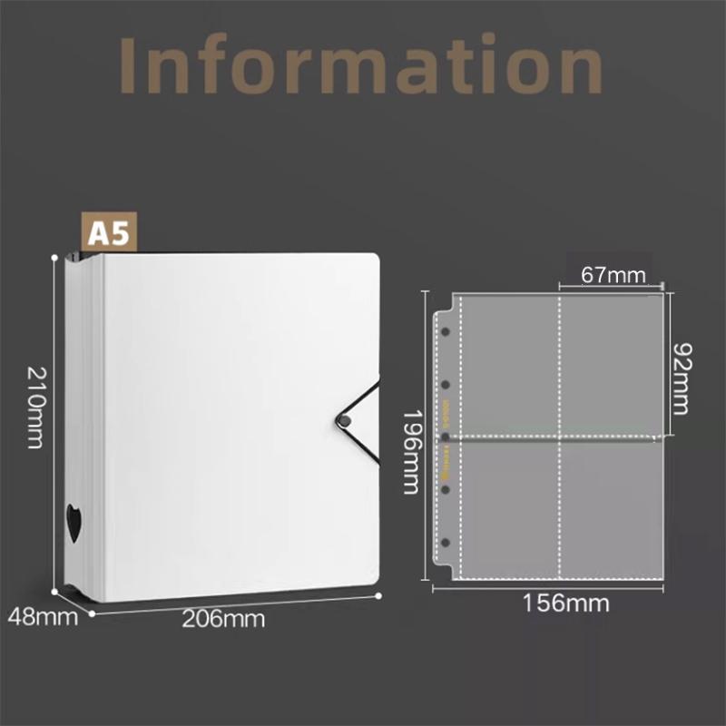 Папка для фотокарт A4/A5, D-кольцо, большая сетка 4/9, сбор книги с перевязочным галстуком, 3-дюймовый фотоальбом, корейский держатель для карт Kpop