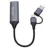 Карта захвата видео 4K HD в USB C и A с низкой задержкой USB 3.0 для стриминга, конференций, обучения