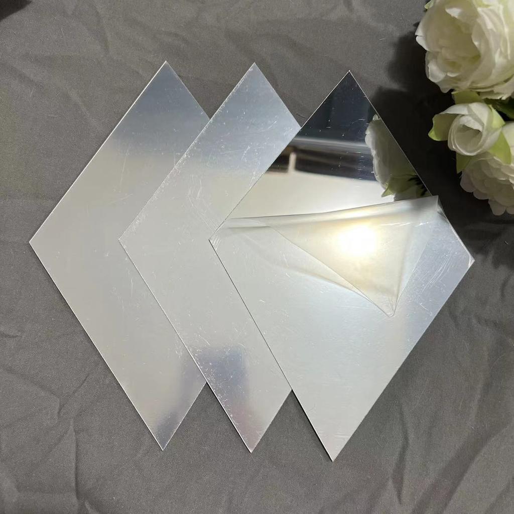 3/6pcs 3D Mirror Stickers Acrylic Triangles Self-adhesive Diamonds DIY Wall Mirror Stickers for Living Room Home Decor